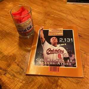 Classic 1995 Cal Ripken commemorated 2,131 Sports Illustrated and Glass.